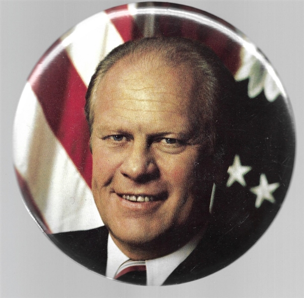 Gerald Ford 6 Inch Flag Celluloid