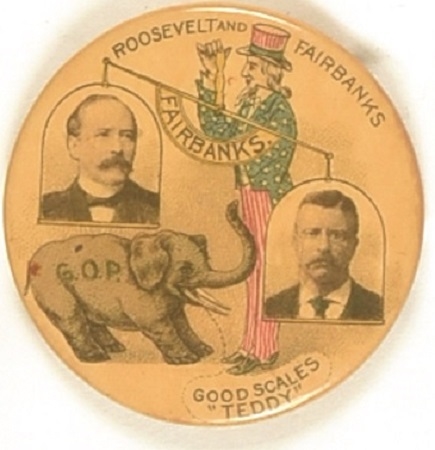 Theodore Roosevelt, Parker Teddy Scales Pin