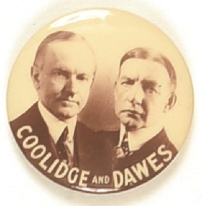 Coolidge and Dawes Sepia Jugate