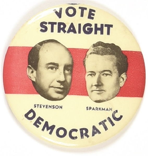 Stevenson, Sparkman Vote Straight Democratic