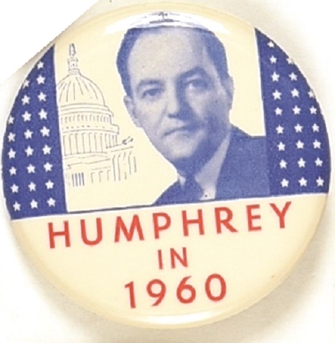 Humphrey in 1960 Rare Capitol Pin