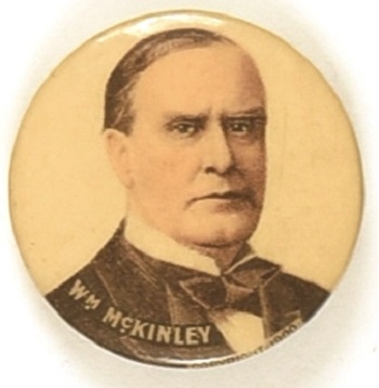 Wm. McKinley Handsome Multicolor Celluloid
