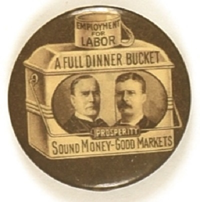 McKinley, Roosevelt Brown Dinner Bucket