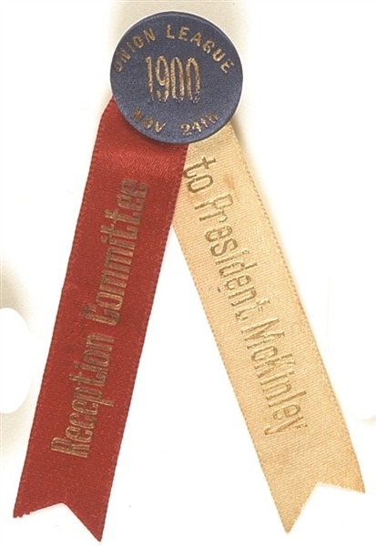 McKinley Union League Pin and Reception Ribbons