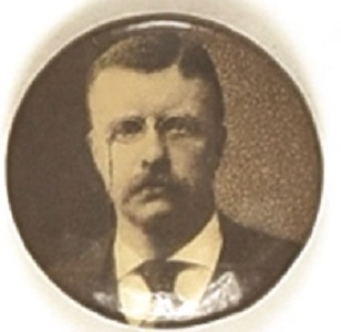 Theodore Roosevelt Small Celluloid, Great Photo