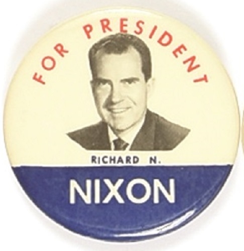 Richard N. Nixon Larger Size Celluloid