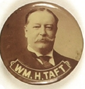 Wm. H. Taft 1 Inch Sepia