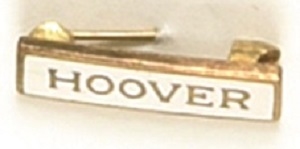 Hoover White, Gold Enamel Pin