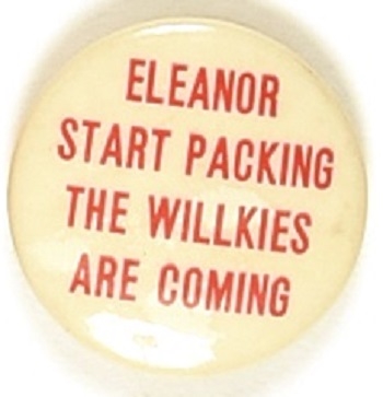 Eleanor Start Packing the Willkies are Coming
