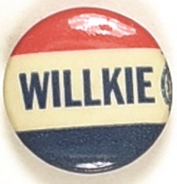Willkie Red, White, Blue Celluloid