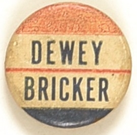 Dewey, Bricker Scarce Cardboard Clipback