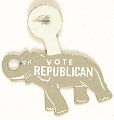 Eisenhower Vote Republican Gray Elephant Tab