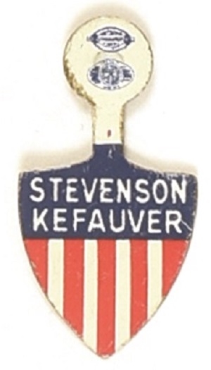 Stevenson, Kefauver Shield Tab