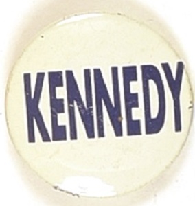 John F. Kennedy Blue, White Litho