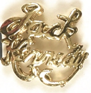 Jack Kennedy Script Lettering Jewelry Pin
