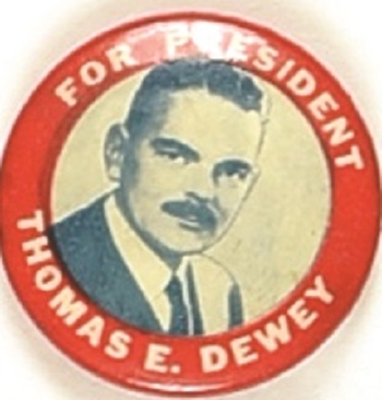 Dewey for President RWB Picture Pin