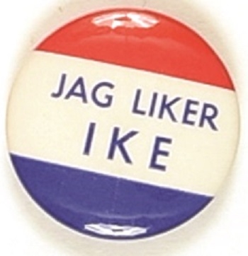 Jag Liker Ike, Eisenhower Swedish Pin