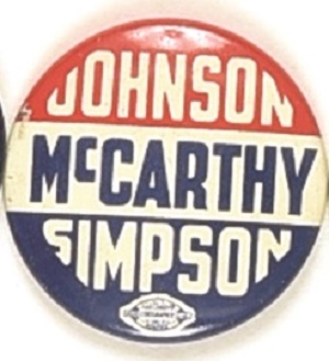 Johnson, McCarthy, Simpson Minnesota Coattail