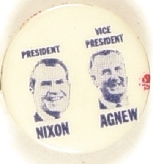 Nixon, Agnew 1 Inch Jugate