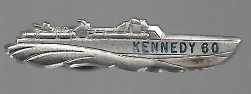 JFK PT 109 Gold Kennedy 60 Tie Clasp