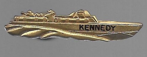 JFK PT 109 Gold kennedy Tie Clasp