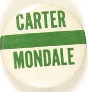 Carter, Mondale 1 Inch Celluloid