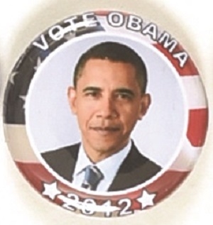 Barack Obama 2012 Smaller Size Pin