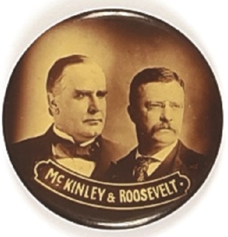 McKinley, Roosevelt Larger Sepia Jugate
