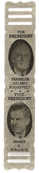Roosevelt, Wallace Aluminum Bookmark