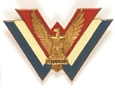 Willkie Art Deco Eagle Metal Pin