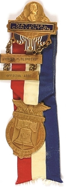 Dewey 1948 Convention Official Aide Badge