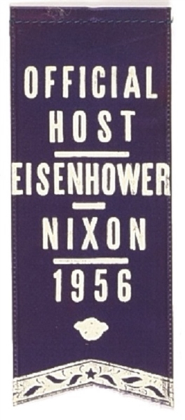 Eisenhower 1956 Official Host Ribbon