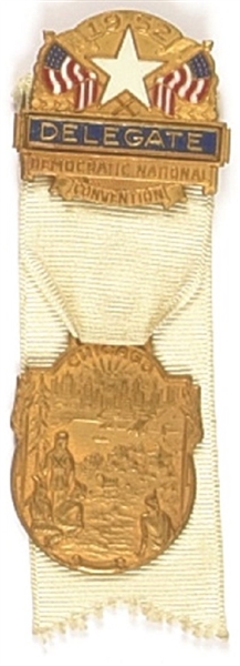 Stevenson 1952 Convention Delegate Badge