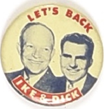 Lets Back Ike and Dick 1956 Jugate