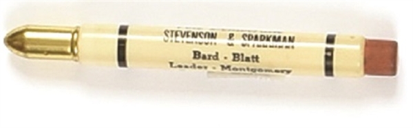 Stevenson, Sparkman Bullet Pencil