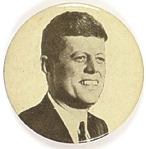 John F. Kennedy Black, White Picture Pin