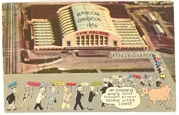 Eisenhower 1956 Convention Postcard