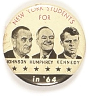 Johnson, Kennedy, Humphrey New York Rare Black Version