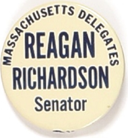 Reagan, Richardson Massachusetts Coattail