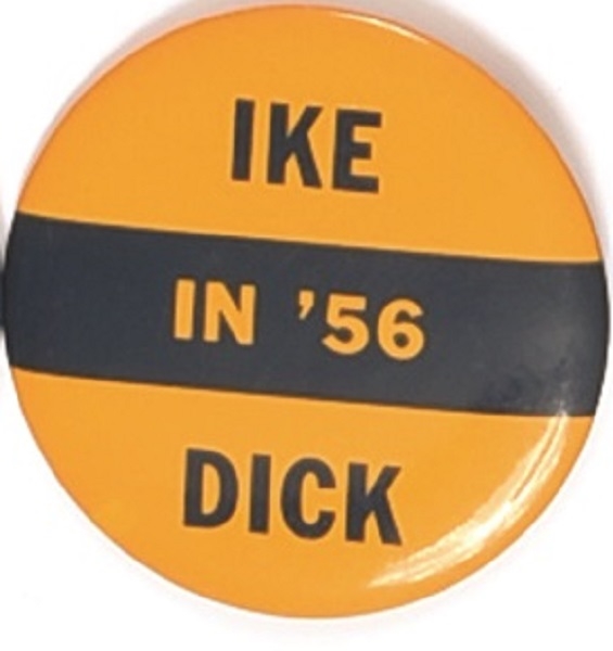 Ike, Dick in 56 Blue and Yellow 4 Inch Celluloid