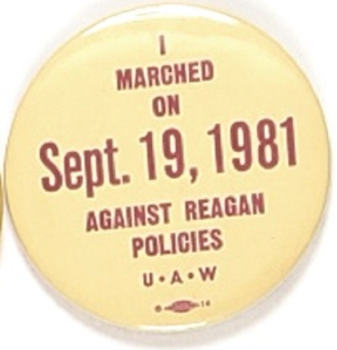 Reagan 1981 UAW March