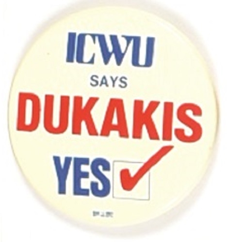ICWU for Mike Dukakis