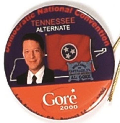 Gore Tennessee Alternate Delegate Pin