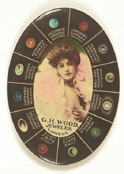 G.H. Wood Jeweler Gemstone Mirror
