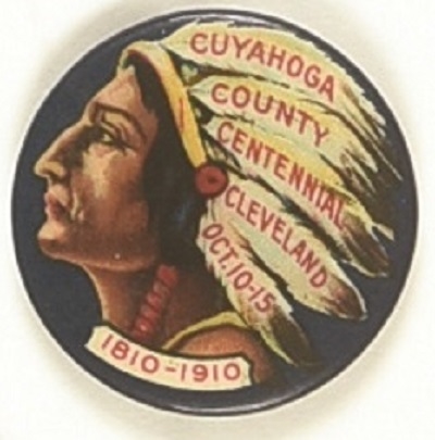 Cuyahoga County Centennial 1910 Ohio Pin