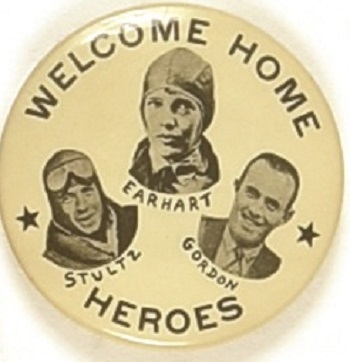 Earhart, Stultz, Gordon Welcome Home