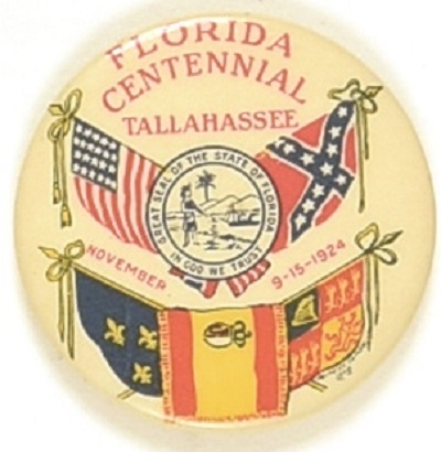 Florida Centennial 1924 Celluloid