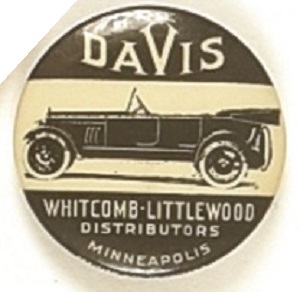 Davis Automobile, Minneapolis Ad Pin
