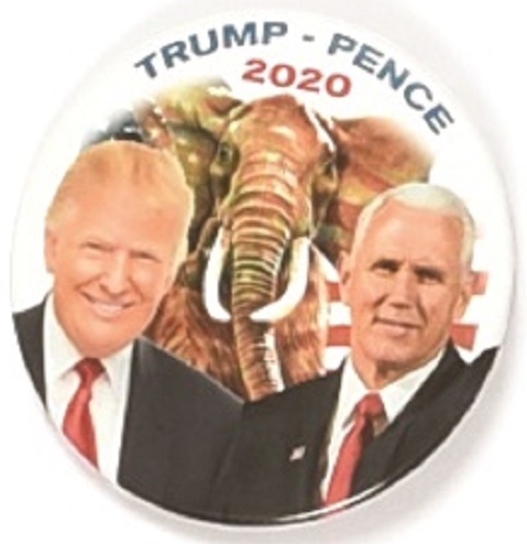 Trump, Pence Elephant 2020 Jugate