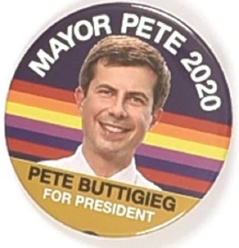 Mayor Pete Buttigieg Rainbow Pin